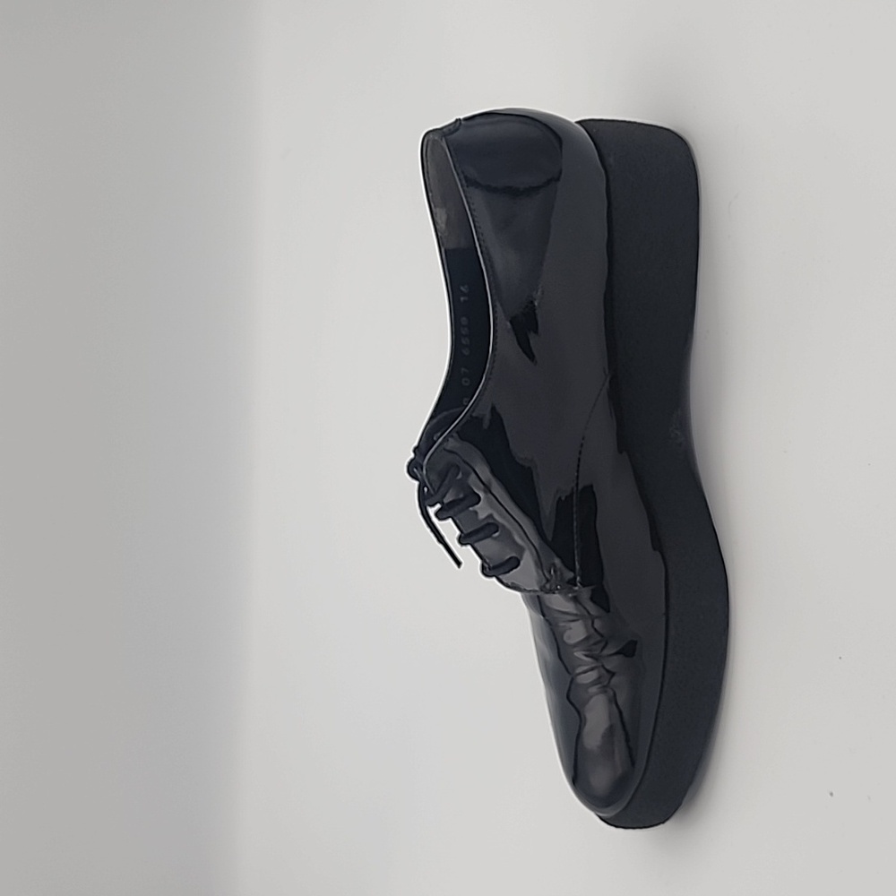 ROBERT CLERGERIE Black Patent Leather Platform Oxfords, size 37 - Picture 8 of 8